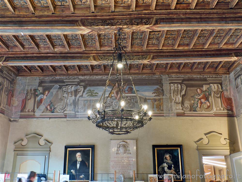 Caravaggio (Bergamo, Italy) - An internal wall of the council chamber inside Palazzo Gallavresi